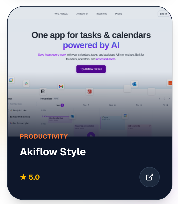 Akiflow Style